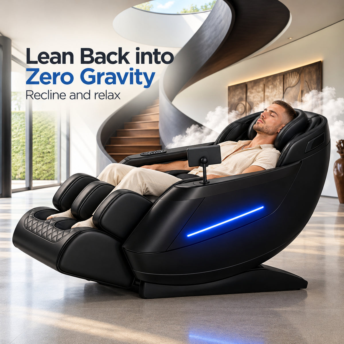 AI Massage Chair (Model P9) Black