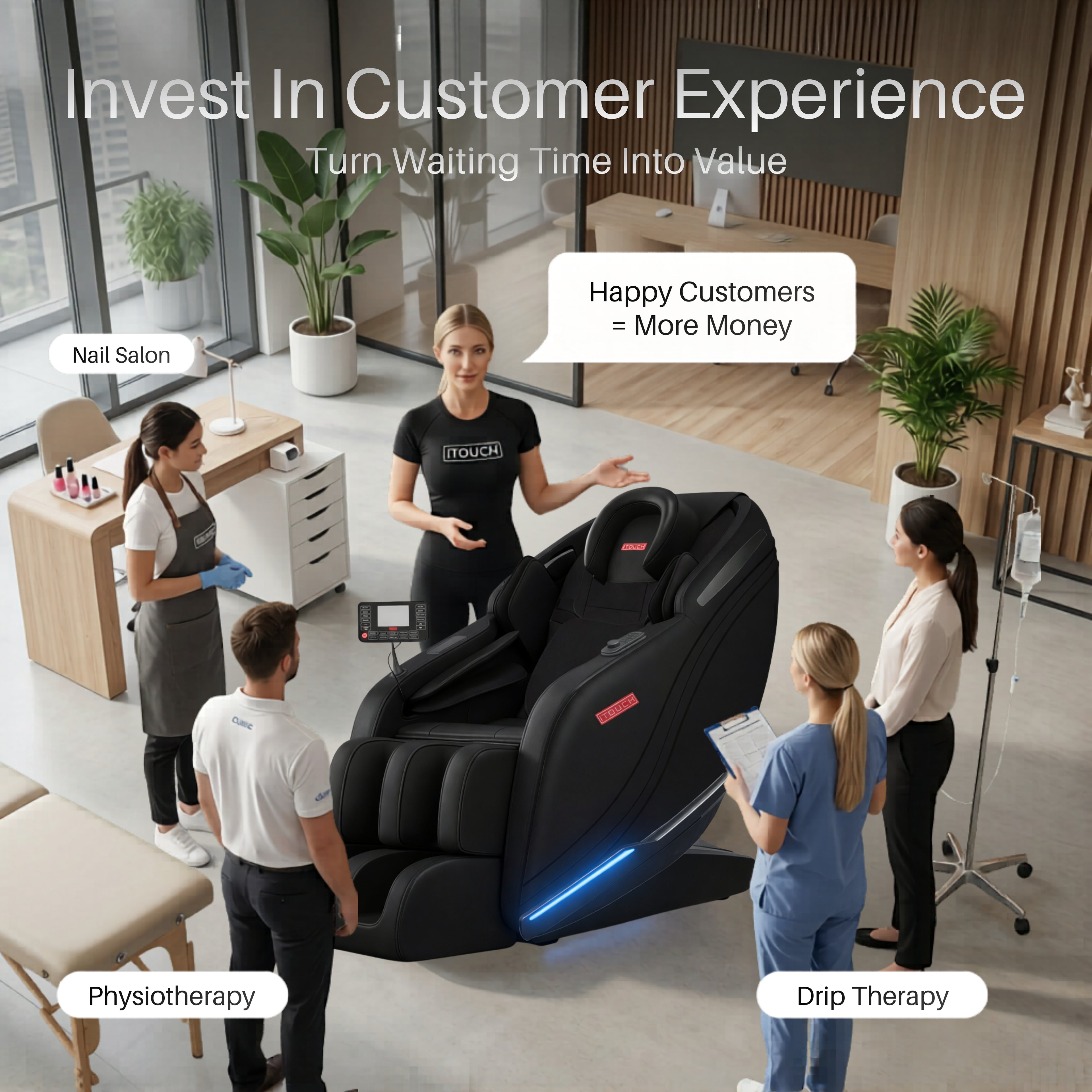 AI Massage Chair (Model VD-8300) Black