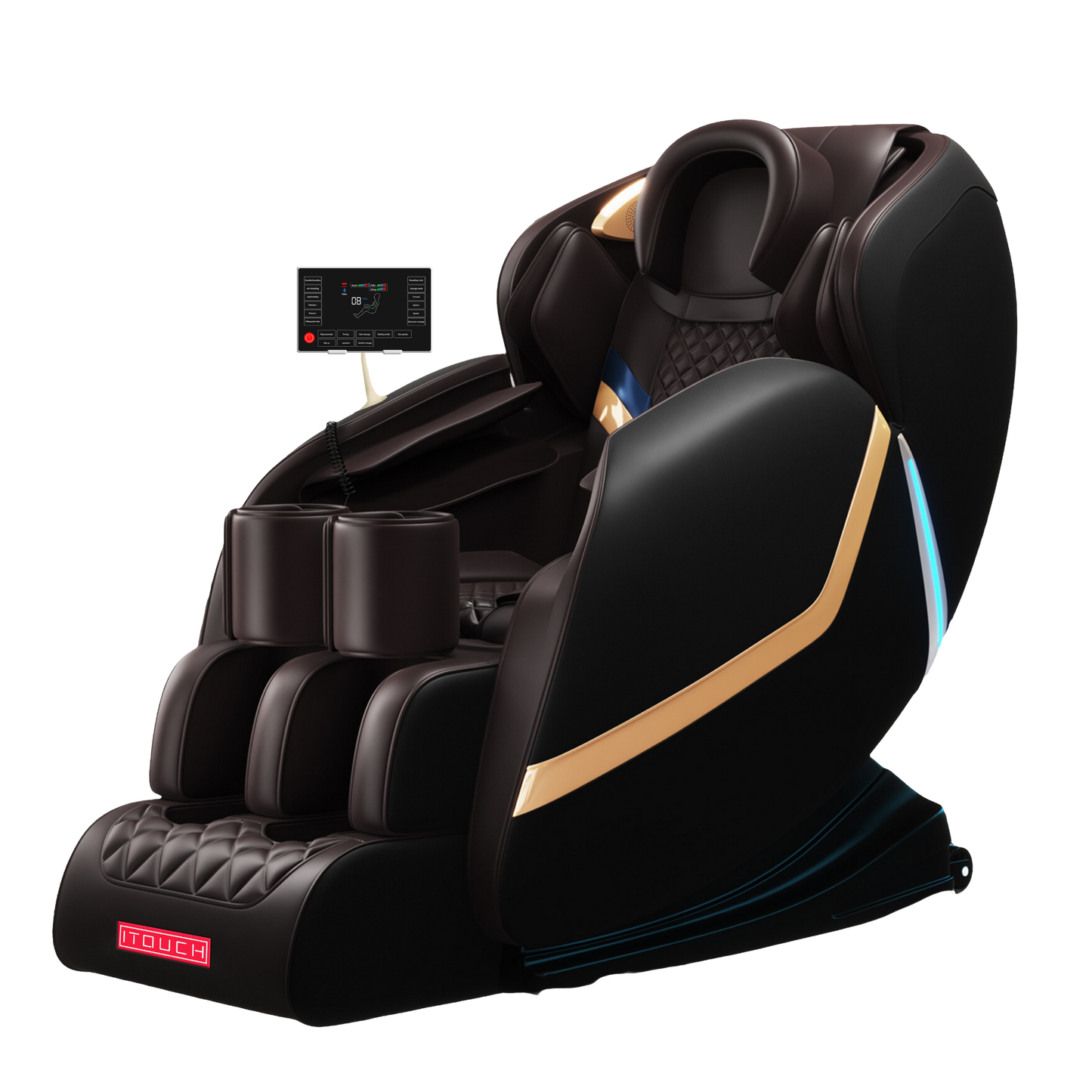 Relaxo Electric Chair Massager with Heat Therapy, Full Body Massage, touch control and Bluetooth Speaker