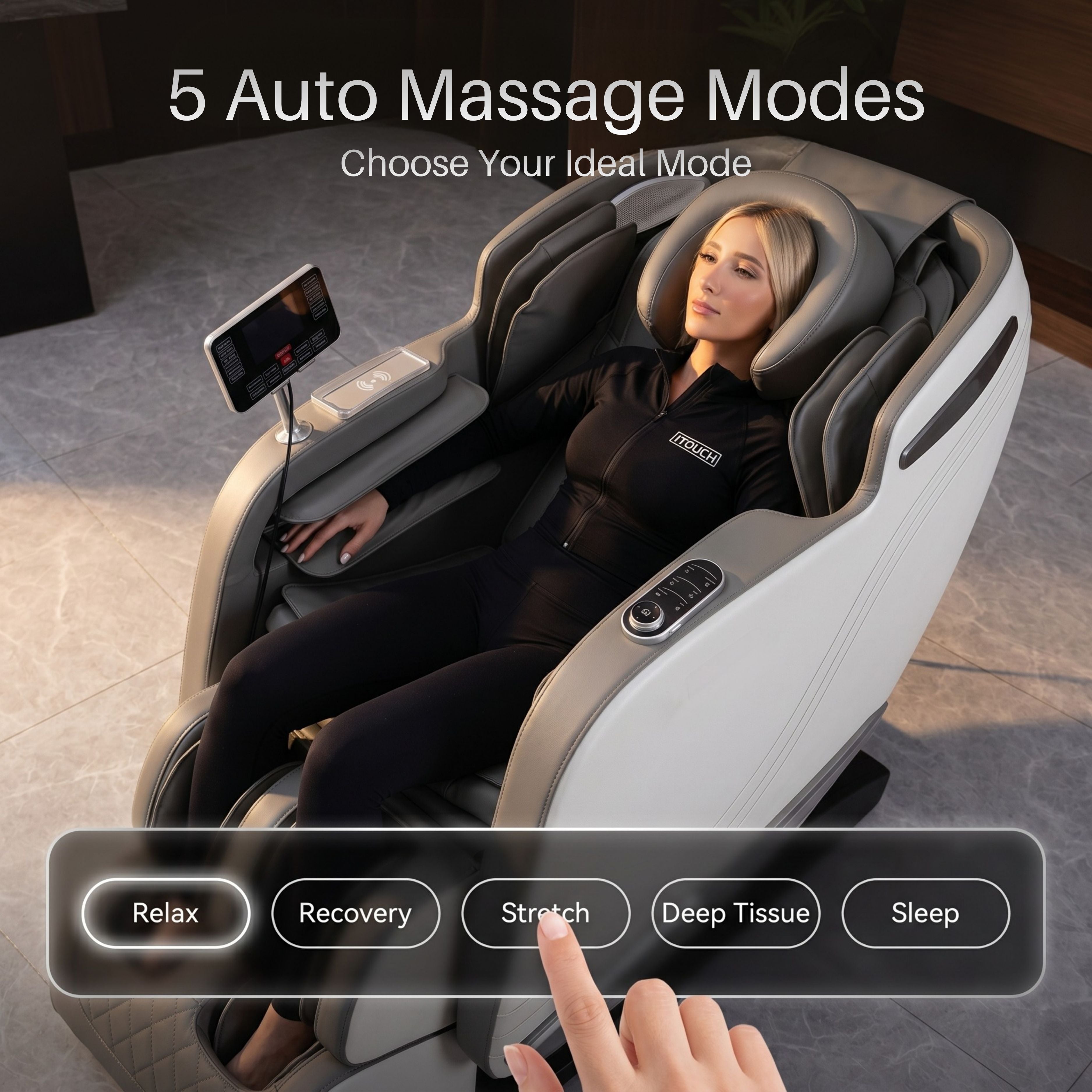 AI Massage Chair (Model VD8300) Pearl White