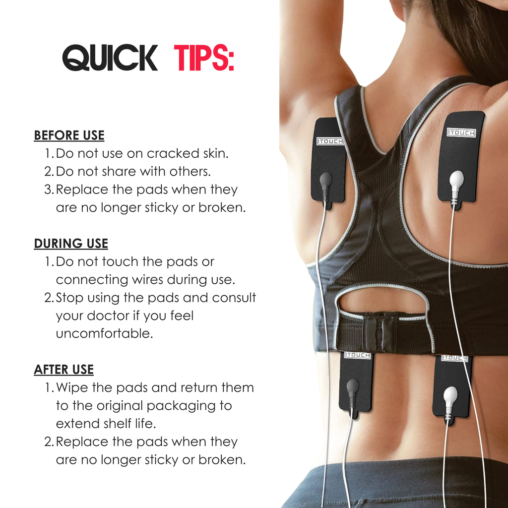 XL-Size TENS Electrode Up To Pads 50 Pairs