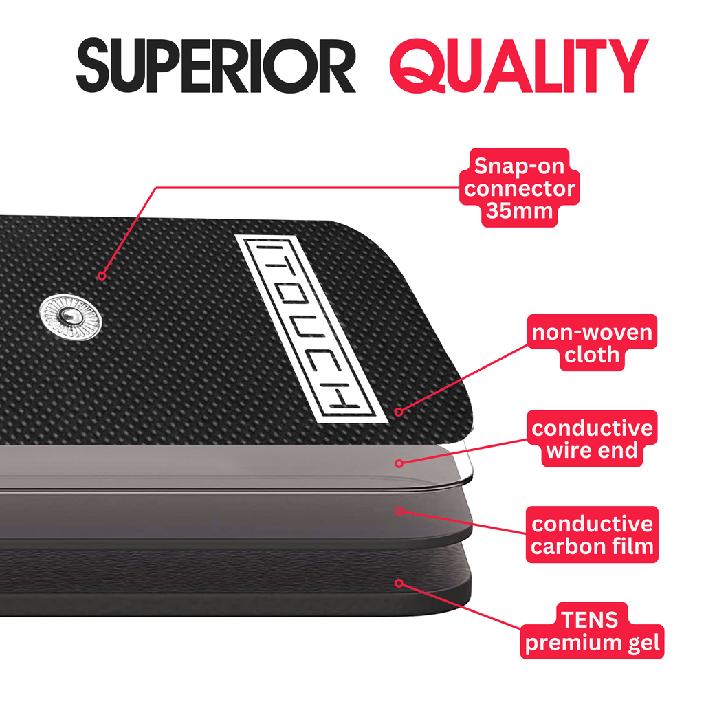 XL-Size TENS Electrode Up To Pads 50 Pairs