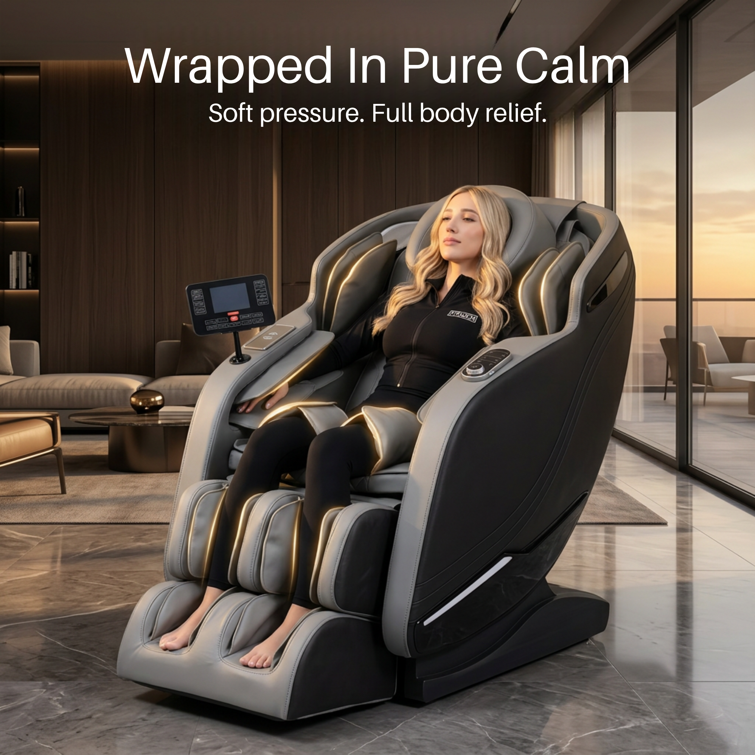 AI Massage Chair (Model VD-8300) Black/Gray